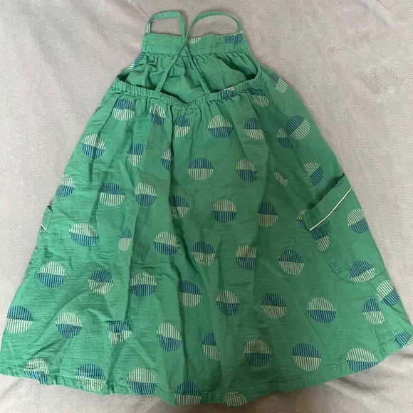 NWOT Open Edit Teal and Blue Patterned Organic Cotton Dress - Picture 2 of 6